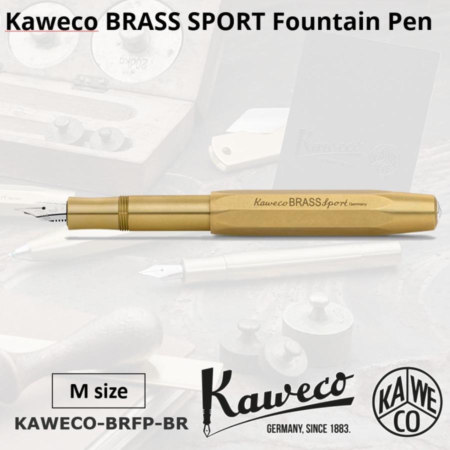 Kaweco（カヴェコ） 万年筆 ブラススポーツ M 真鍮製 ゴールド 高級