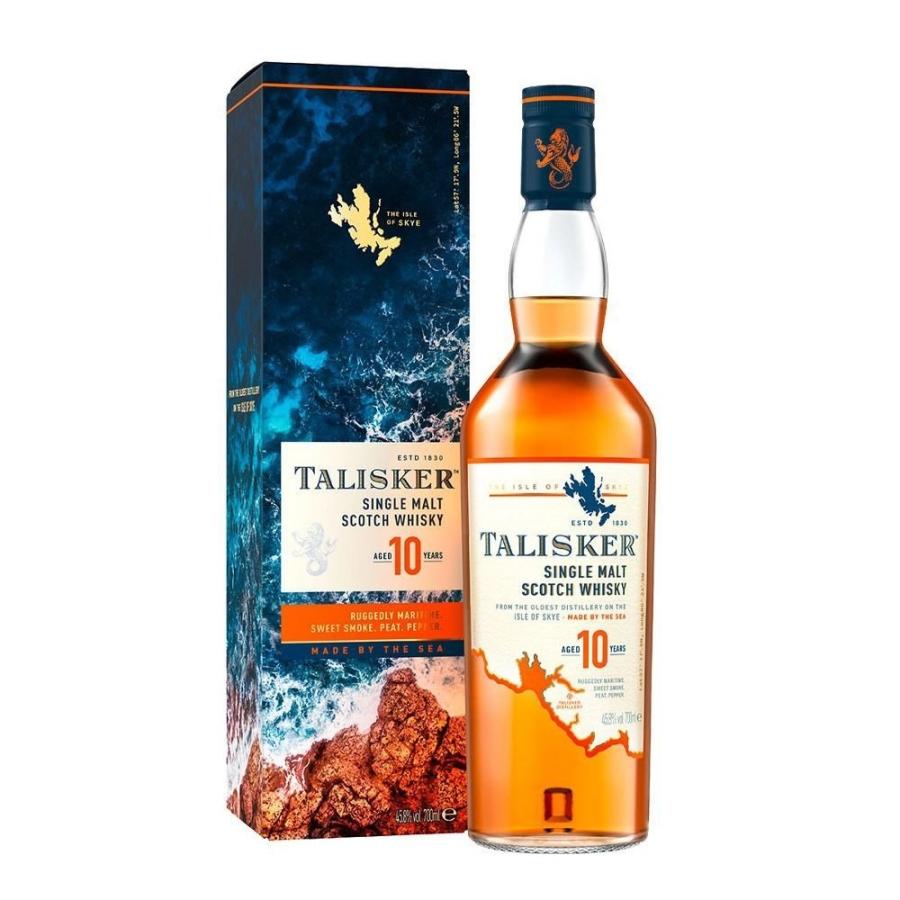 タリスカー 10年 700ml 45度 正規 箱付 最新の現行ラベル : お酒の大型