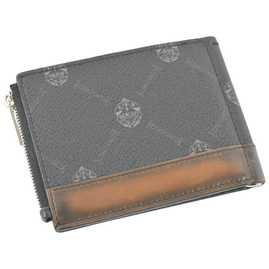 Berluti（ベルルッティ） クリップ キャンバス＆レザー ウォレット
