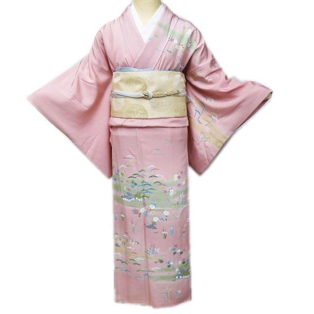 FINAL PRICE ／ 訪問着 着物 中古 フォーマル 京加賀友禅作家 伊達