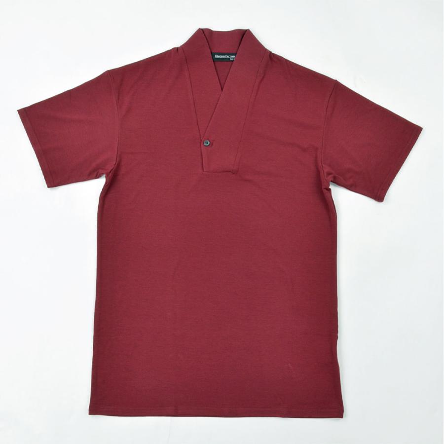 男性用 メンズ 襦袢衿Tシャツ Listo 半袖 Kimono Factory nono 半襦袢