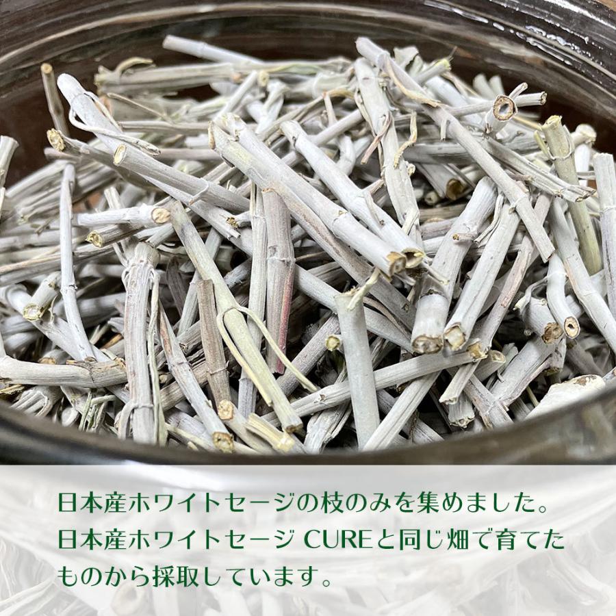日本産 ホワイトセージ 枝のみ 20g 浄化用 消臭 パワーストーン 浄化
