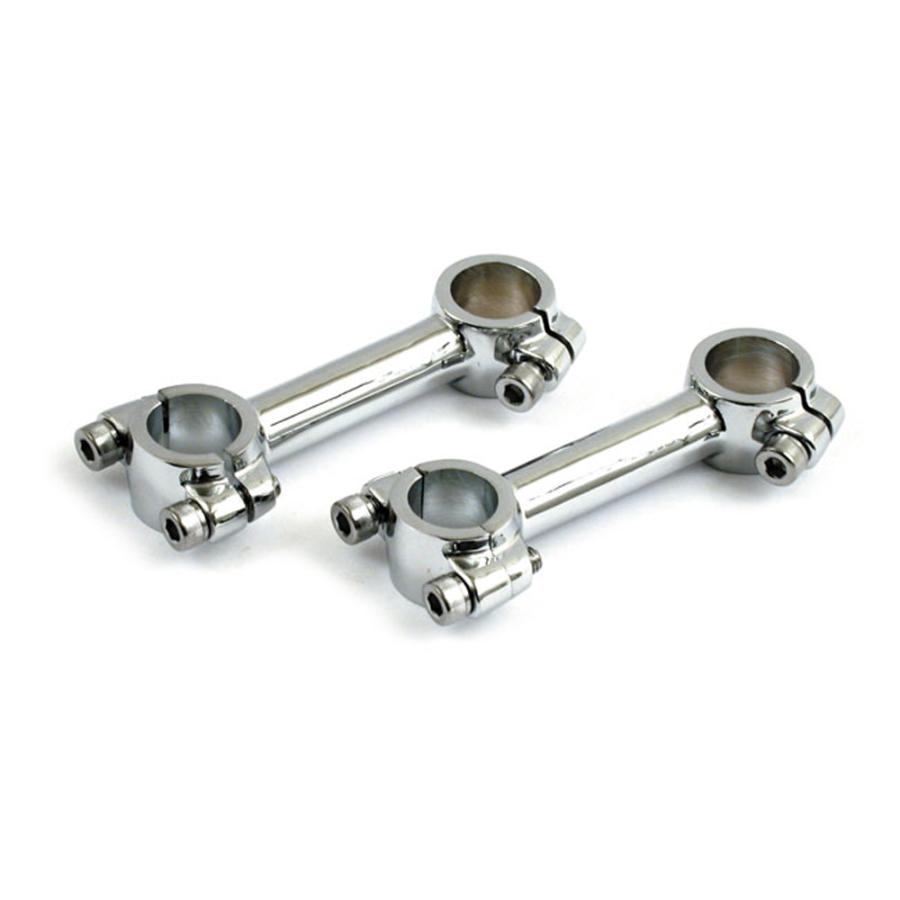 ハーレードッグボーンライザーセット クローム 4インチ : HD-PARTS