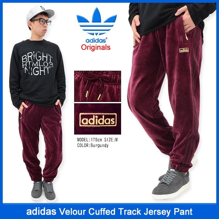adidas Originals アディダス パンツ メンズ ベロア カフド トラック