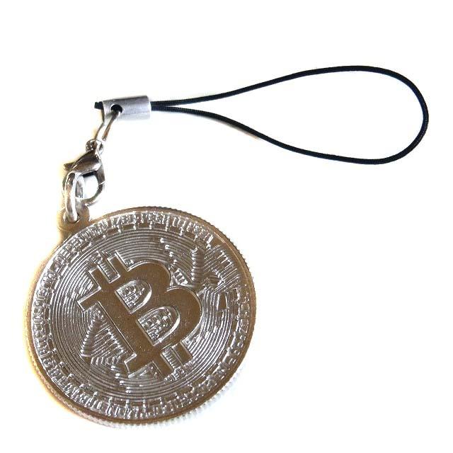 シルバー925製 暗号通貨 仮想通貨 ビットコイン イメージモチーフ