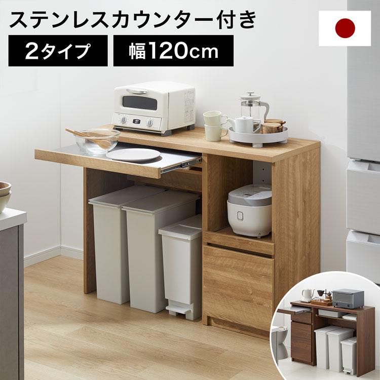 LOWYA（ロウヤ） キッチン収納 ゴミ箱収納 キッチンカウンター 日本製