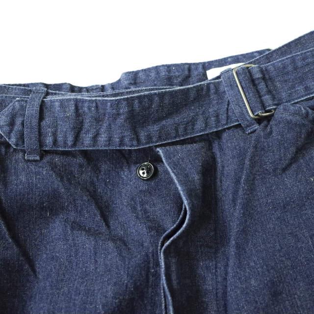 COMOLI コモリ 日本製 BELTED DENIM PANTS ベルテッドデニムパンツ I01
