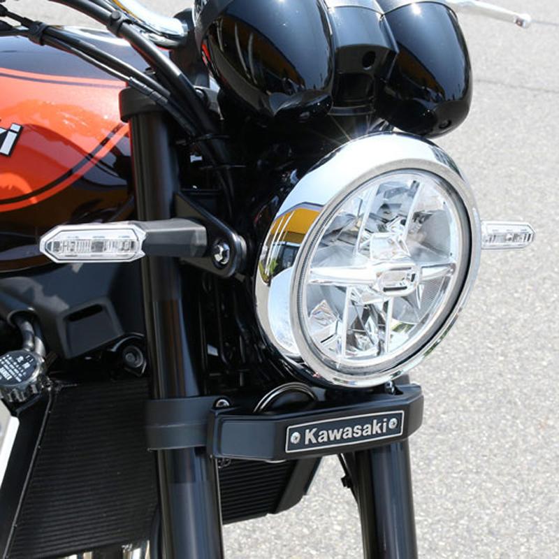 カワサキ Z900RS ステムエンブレム/マウントステーキット ブラック