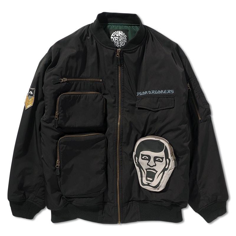 PUNK DRUNKERS（パンクドランカーズ） ポケットいっぱいMA-1.JKT