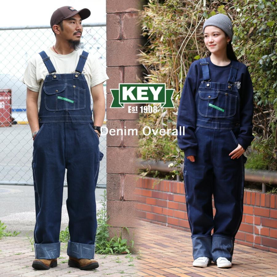 KEY 【裾上げ無料】KEY INDUSTRIES,INC. デニムオーバーオール 273