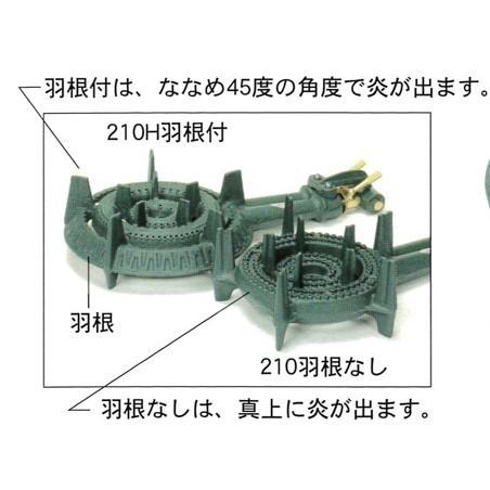 鋳物コンロ レギュラー タチバナ 下枠セット 二重 羽根なし 種火付 TS