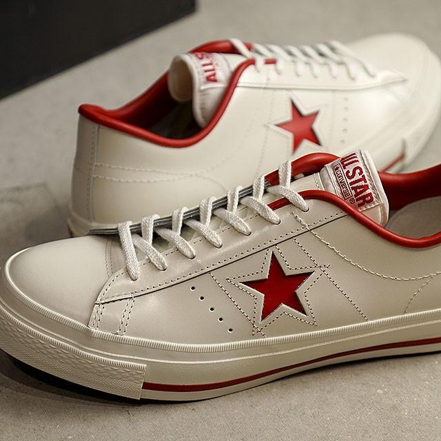 CONVERSE（コンバース） ONE STAR J ワンスター J ホワイト/レッド