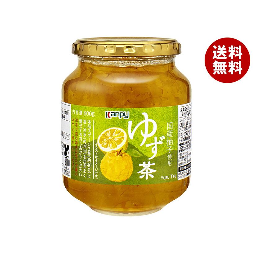 Kanpy カンピー ゆず茶 600g瓶×12個入×(2ケース)｜ 送料無料