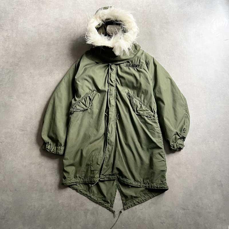 70'S U.S ARMY M-65 Fish Tail Parka Full Set Aluminum Zipper XS 70
