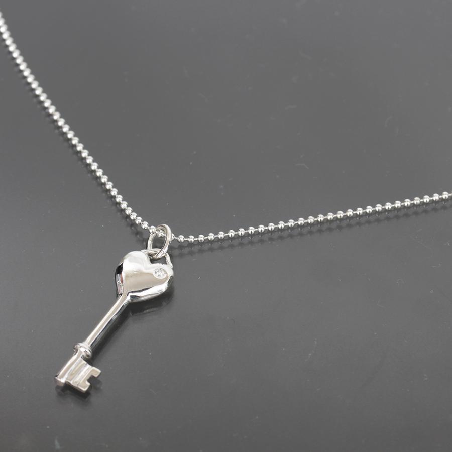 TIFFANY&Co.（ティファニー） キー ダイヤ ネックレス Ag925 シルバー