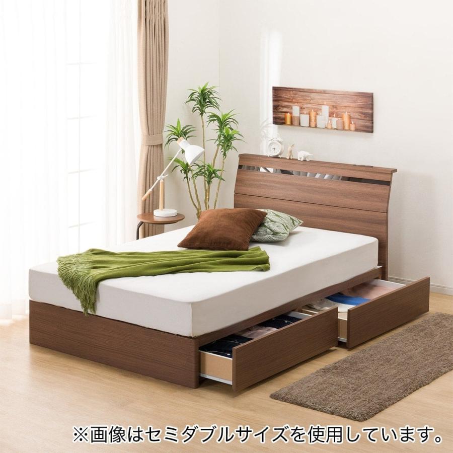 ニトリ（NITORI） ダブルすのこベッドフレーム(EB-002 引出し収納付き