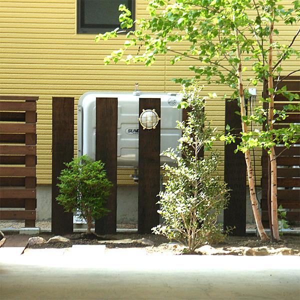 国産 枕木 庭 門柱 外構 花壇 ガーデニング DIY アプローチ