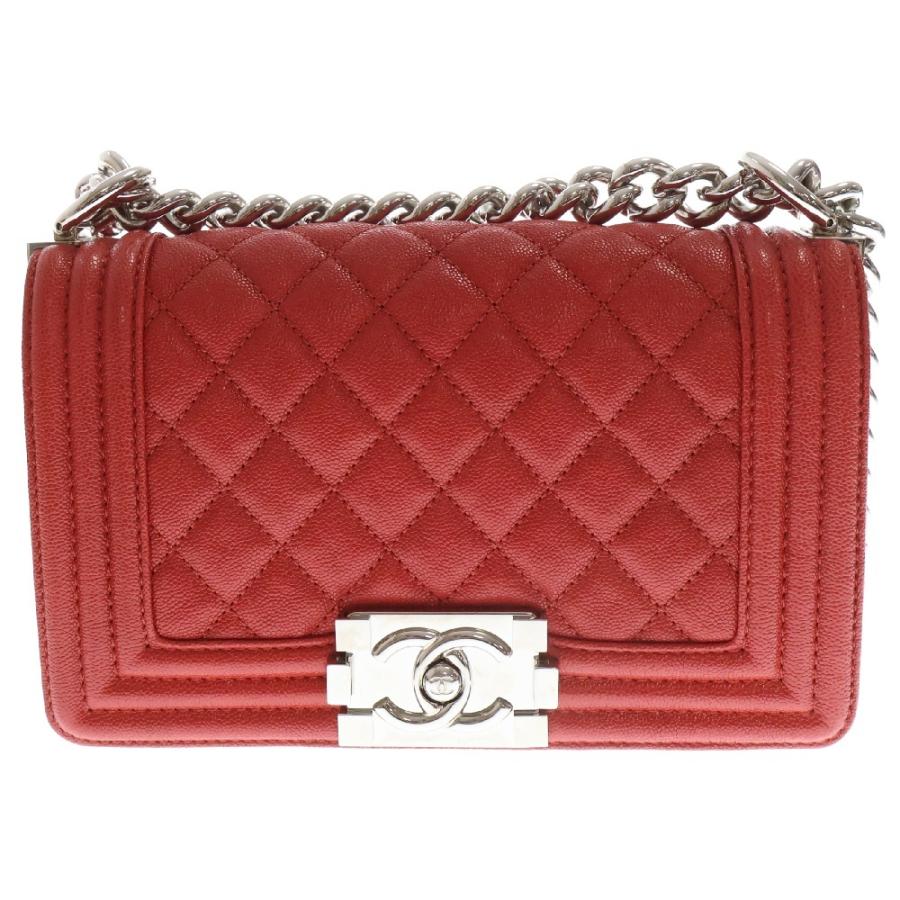 CHANEL（シャネル） ボーイシャネル スモール ショルダーバッグ レッド