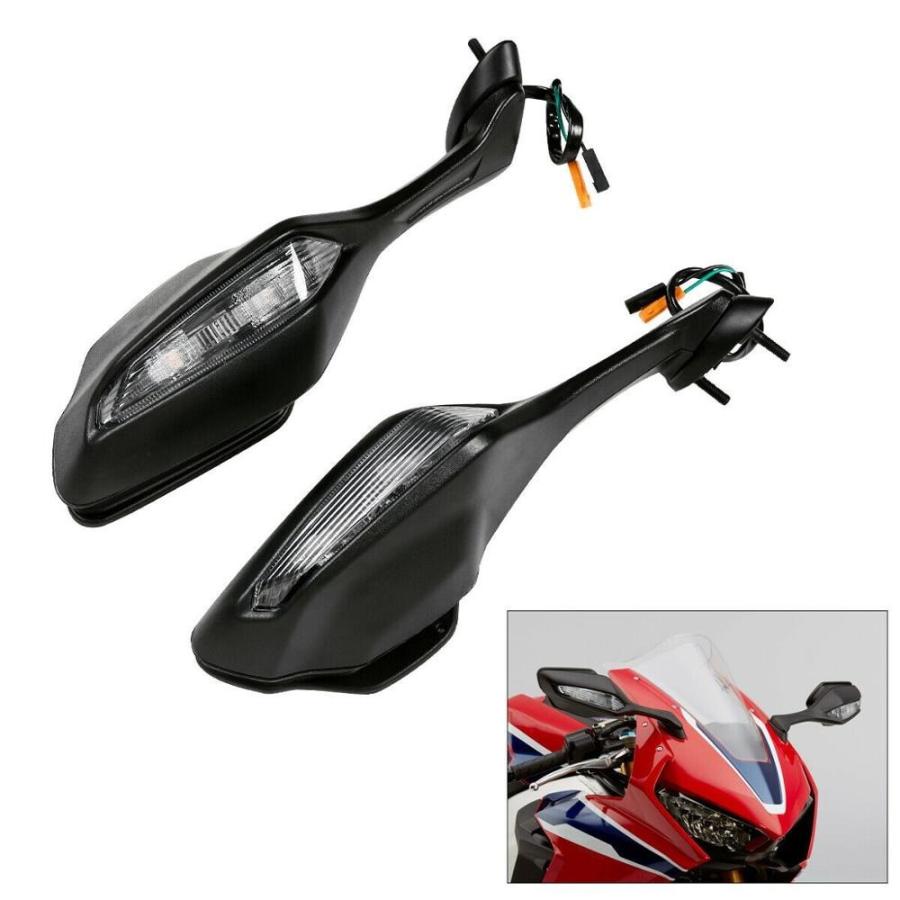 オートバイのリアビューミラーW/LEDウインカーホンダCBR1000RR 2017