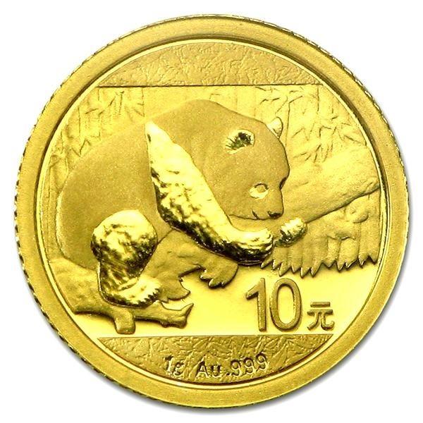 パンダ金貨 1g 2016年製 密封シート入り 中国人民銀行発行 純金 コイン