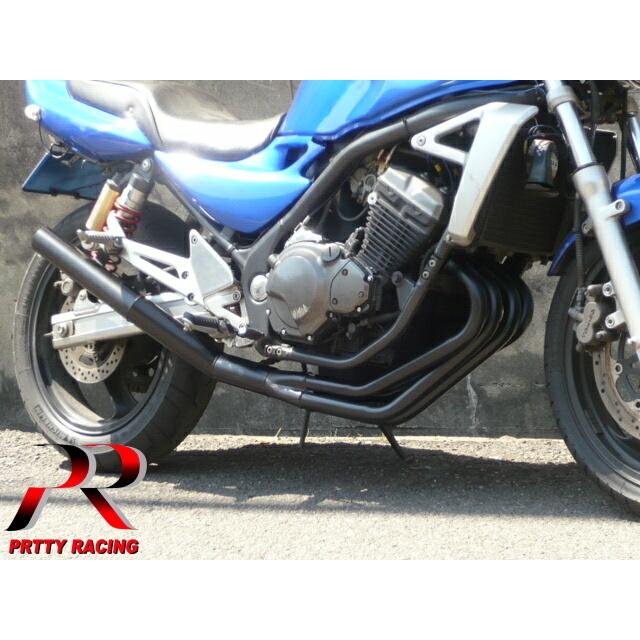 プリティー KAWASAKI バリオス2 ショート管 60π マフラー 黒