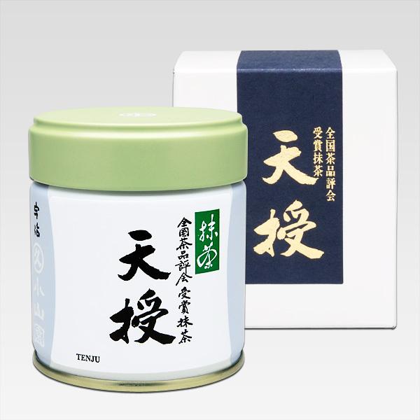 抹茶 宇治 丸久小山園 天授 40g 缶詰（てんじゅ）全国茶品評会受賞抹茶