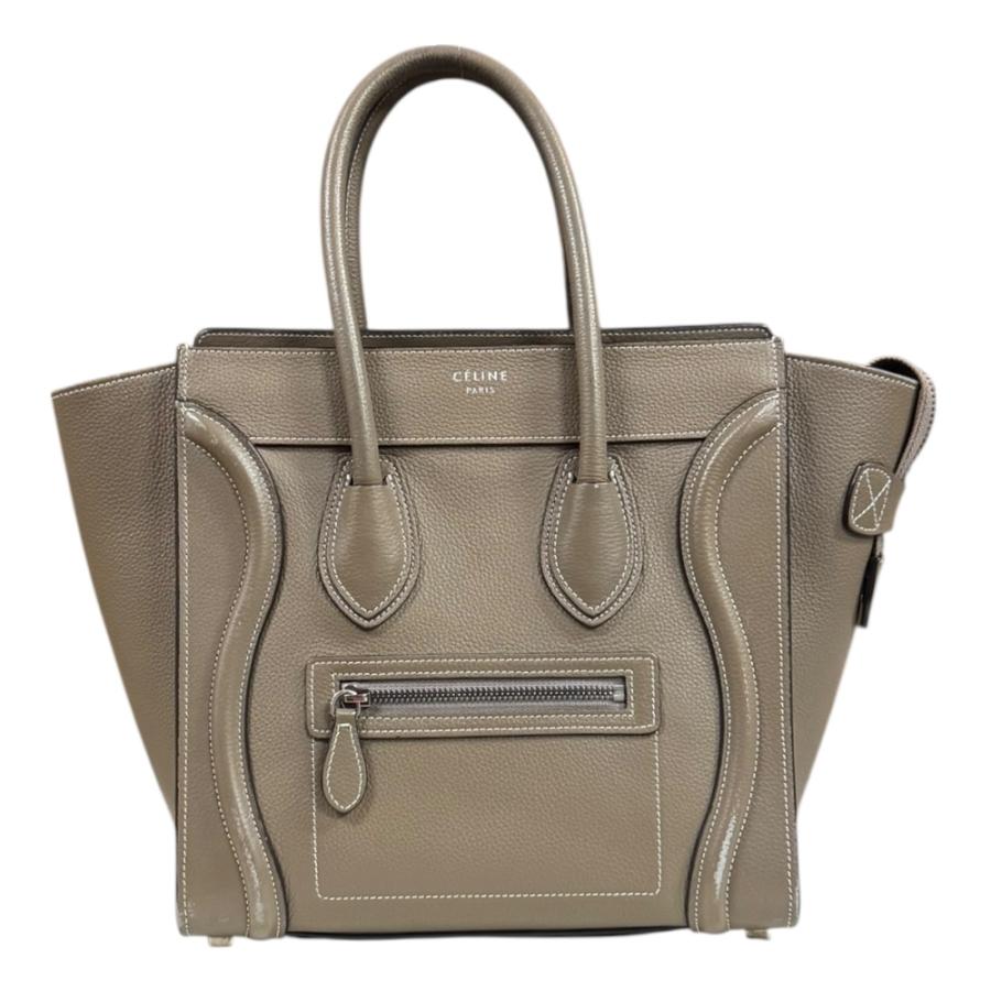 CELINE（セリーヌ） ラゲージ マイクロショッパー ハンドバッグ レザー