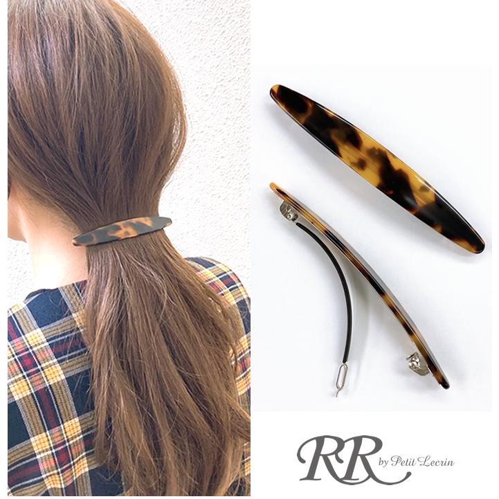 バレッタ べっ甲 アセチ ヘアアレンジ プレート ヘアアクセサリー 大人