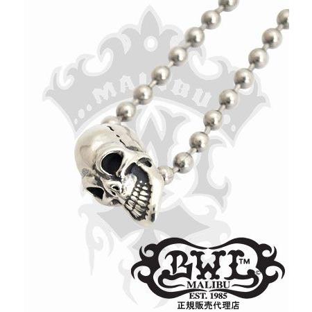 Bill Wall Leather BWL Tバー スカルペンダント ネックレス BILL WALL