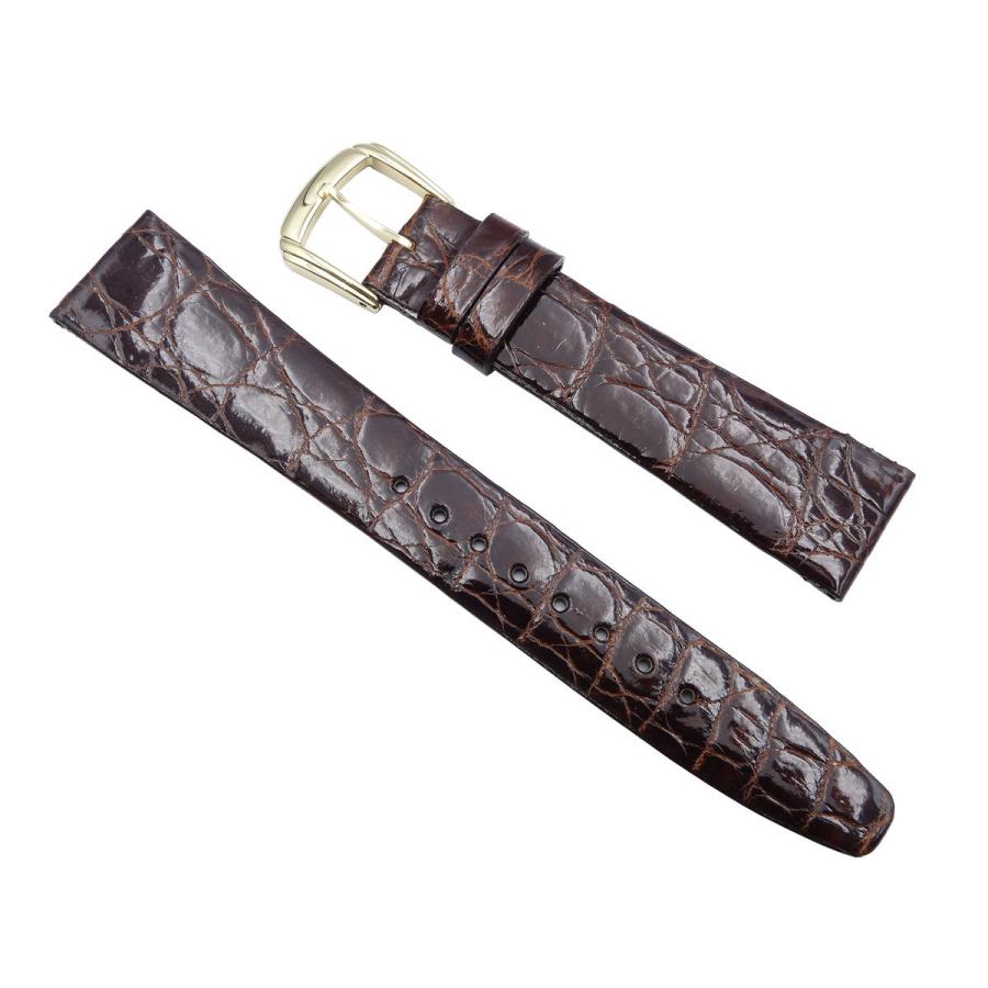 SEIKO（セイコー） 時計用 ベルト 18mm SEIKO DA63 ワニサイド こげ茶
