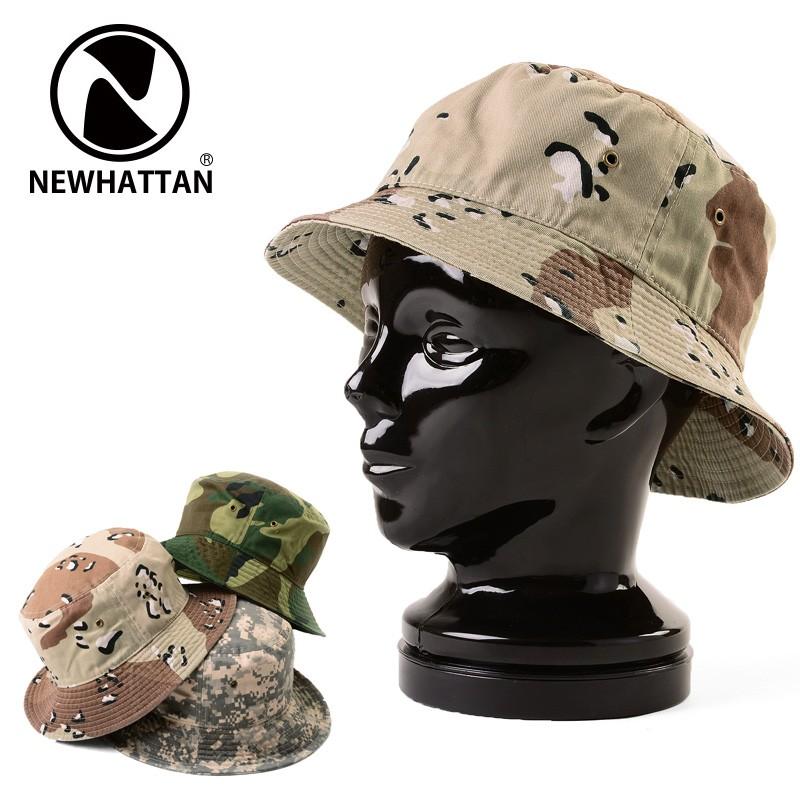 newhattan（ニューハッタン） 【ネコポス配送可】 Bucket Hat CAMO