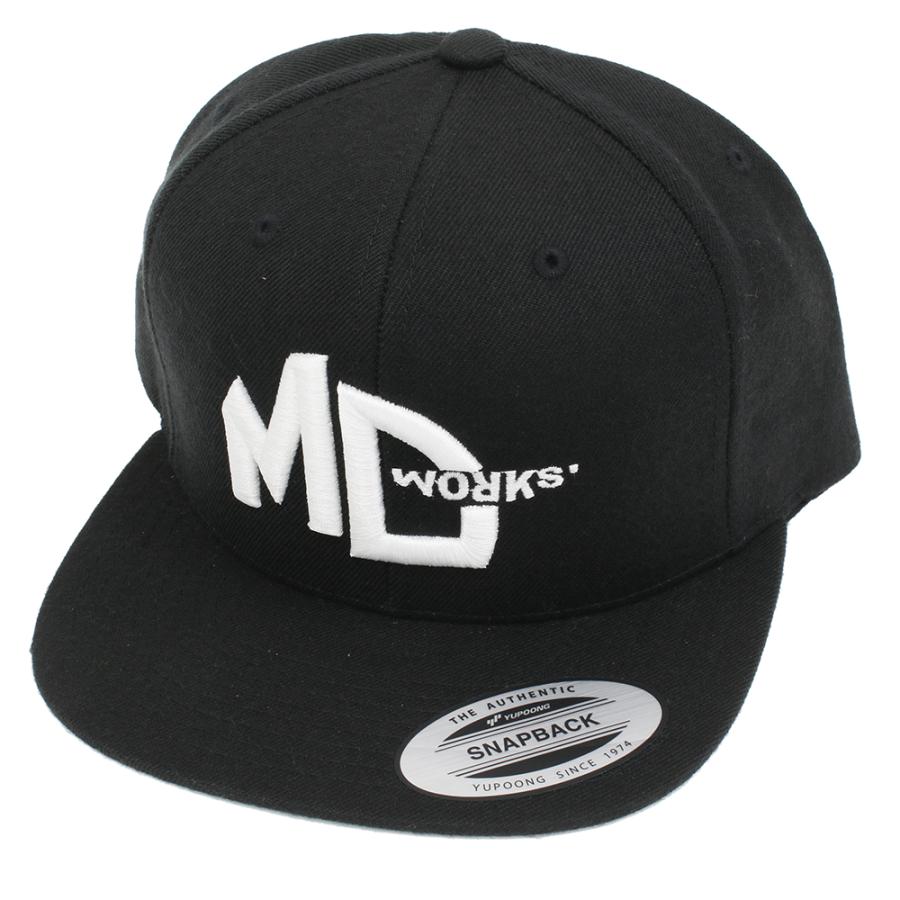 MC Works'（MCワークス） フラットバイザーキャップ【ブラック