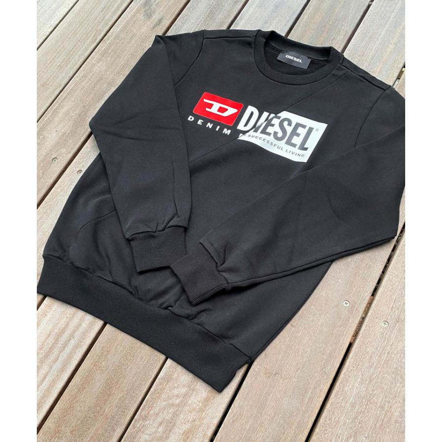 DIESEL（ディーゼル） Wロゴ プリント スウェット プルオーバー