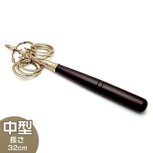 仏壇屋 滝田商店 鳴金錫杖 中型（京都製密教法具 寺院用仏具） : 仏壇