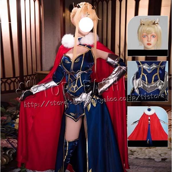 FGO 風 ランサー/アルトリア・ペンドラゴン コスプレ衣装 変装 仮装