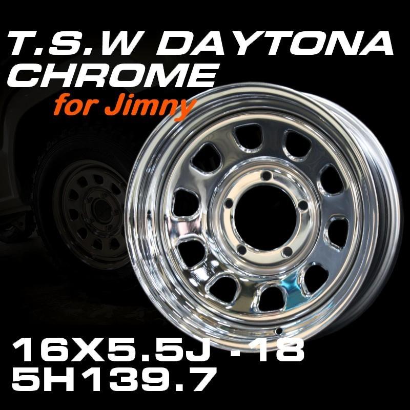 新型 ジムニー ホイール TSW デイトナクローム 16X5.5J-18 ホイール4本