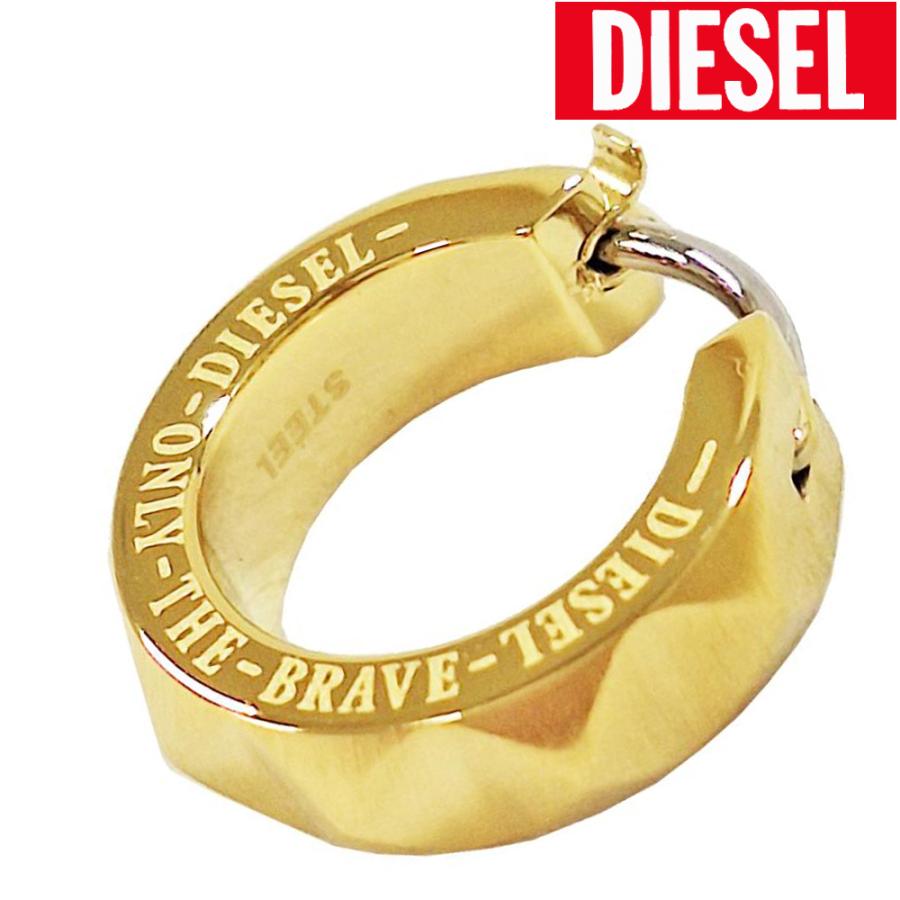 DIESEL（ディーゼル） ピアス 片耳 メンズ アクセサリー ゴールド