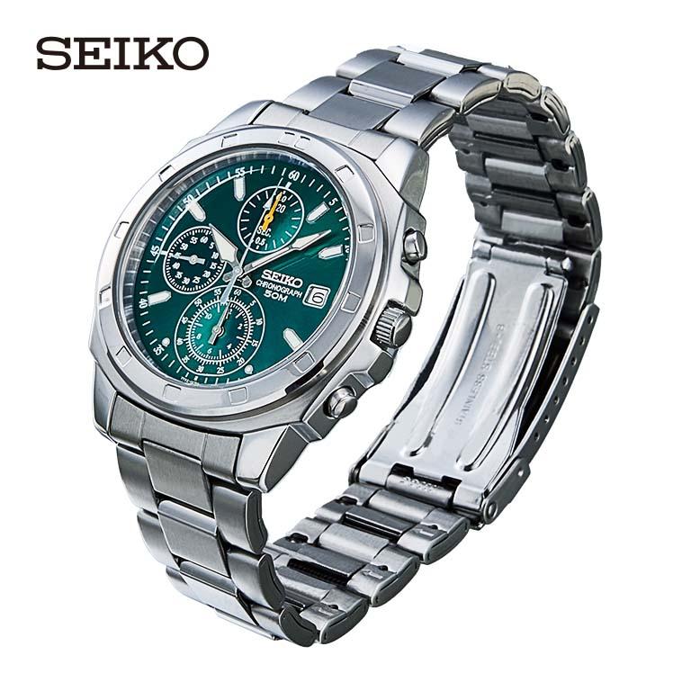 SEIKO（セイコー） クロノグラフ グリーン文字盤 （海外モデル