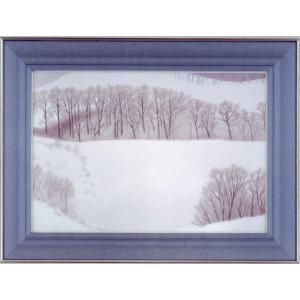 東山魁夷 「 冬の旅 」 岩絵具方式複製画 絵画 日本画 日本の風景 巨匠