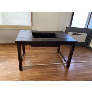 ダイニング囲炉裏テーブル 1200X800X700mm 蓋付 普通サイズのテーブル