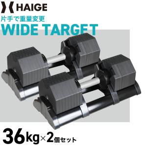 Eisenlink 可変式ダンベル 4KG〜20KG 2KG刻み 9段階調整 四角形モデル