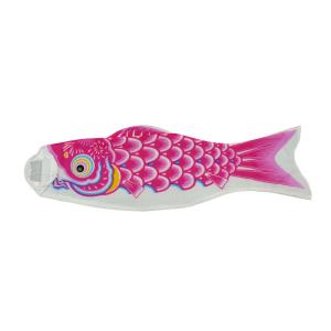 ミニこいのぼり 単品鯉のぼり (約0.9M, ピンク)※紐の部分を含む 口金具