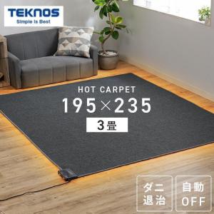 広電（KODEN） ホットカーペット 235×176 電気カーペット 3畳 自動オフ