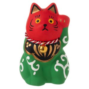 廣田硝子 招き猫 菓子ビン 小 レトロ感ある懐かしのガラス瓶