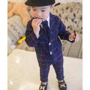 DAY CLOSET セットアップ 「丸ごと洗える」長袖ステッチ風チェック柄