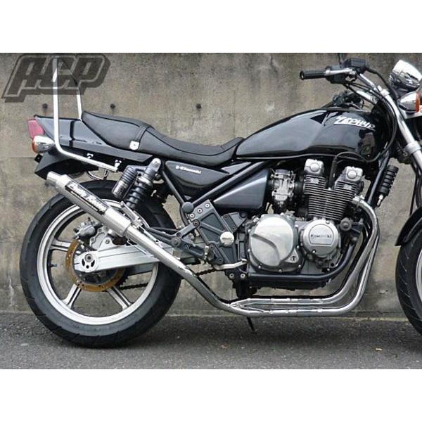 プリティー製 ゼファー400 極 タイプ2 4-2-1 マフラー メッキ