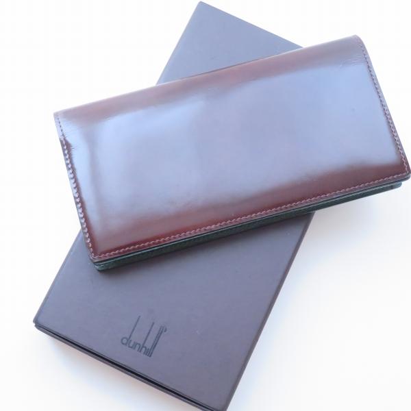 dunhill（ダンヒル） #anzw 長財布 茶系 緑 レザー 箱付き メンズ