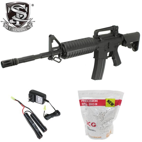 S&T M4A1 スポーツライン 電動ガン BK【バッテリー＆充電器＆BB弾