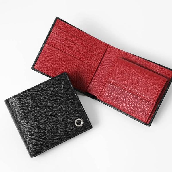 BVLGARI（ブルガリ） 二つ折り財布 メンズ バイカラー ウォレット