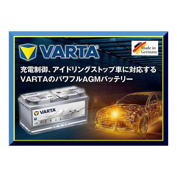 VARTA ドイツ製 570-901-076 (E39 A7) AGMバッテリー VARTA(バルタ